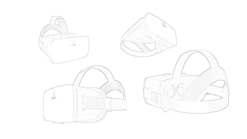 家電數(shù)碼之VR眼鏡外觀結構設計案例圖片詳解